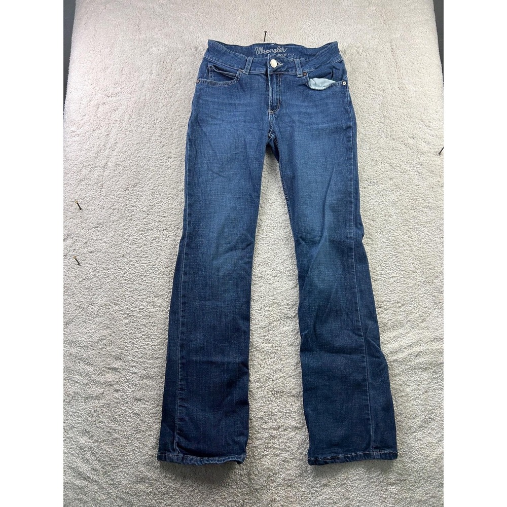 Wrangler Jeans Womens 3 x 32 Blue Boot Cut Stretch Mid Rise Denim Classic Pants